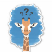 Confused Giraffe Classic T-Shirt_1 Aufkleber (Vorderseite)