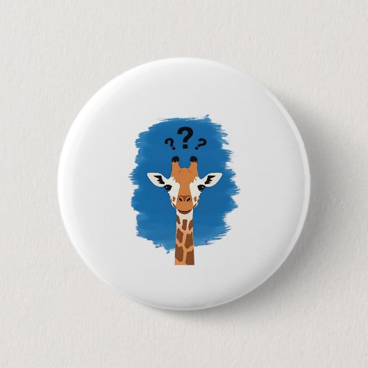 Confused Giraffe Classic T-Shirt_1 Button (Vorderseite)