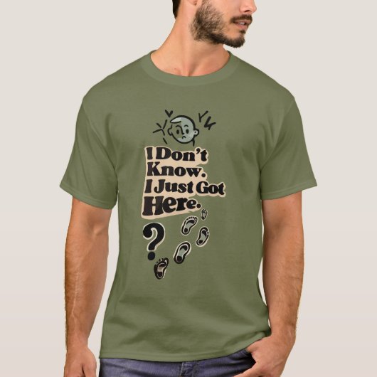 Confused Introvert Quote T-Shirt – “I Don’t Know (Vorderseite)