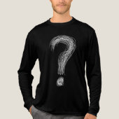 Confused Scribble Question Mark Chaos Overthinking Tri-Blend Shirt (Vorderseite)