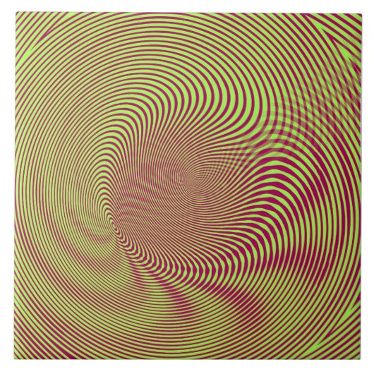 confusing hypnotic swirl lines pattern fliese (Vorderseite)