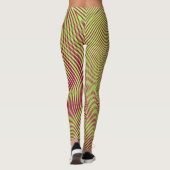 confusing hypnotic swirl lines pattern leggings (Rückseite)