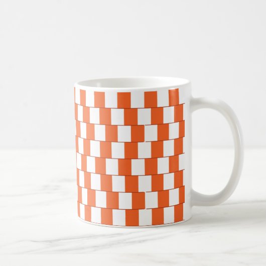Confusing lines Orange Kaffeetasse (Rechts)