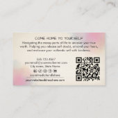 Confusion to Clarity Path Mental Health Therapist Visitenkarte (Rückseite)