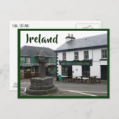 Cong (Quiet Man) Dorfplatz mit Text Postkarte (Vorne/Hinten)