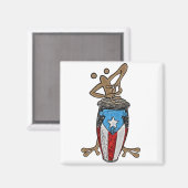 Conga Coqui Magnet (Vorderseite/Rückseite)