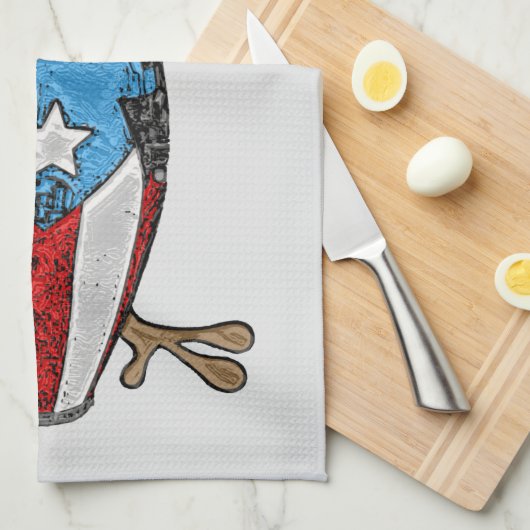 Conga Coqui Taino Geschirrtuch (Viertel Falte)