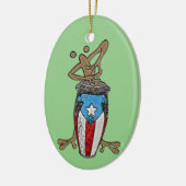 Conga Coqui Taino Keramik Ornament (Links)