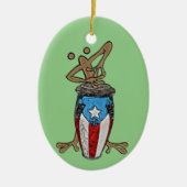 Conga Coqui Taino Keramik Ornament (Vorne)