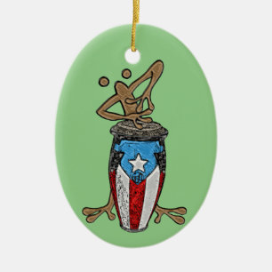 Conga Coqui Taino Keramik Ornament