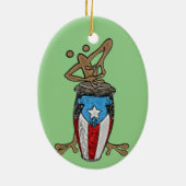 Conga Coqui Taino Keramik Ornament (Hinten)