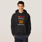 Conga Drummer Drumming Joke Graphic Hoodie (Vorne ganz)