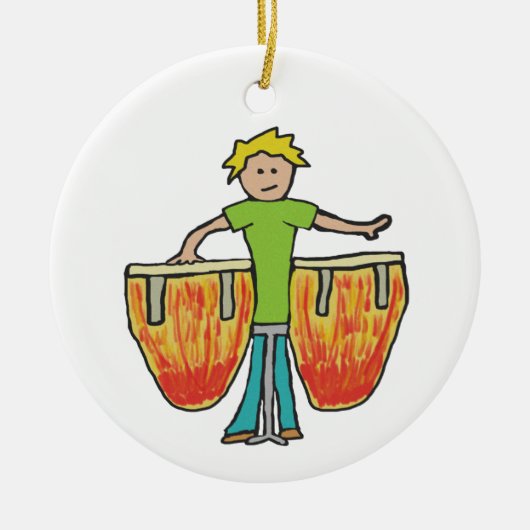 Conga Drums Keramik Ornament (Vorne)