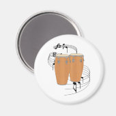 Conga Drums Magnet (Vorderseite/Rückseite)