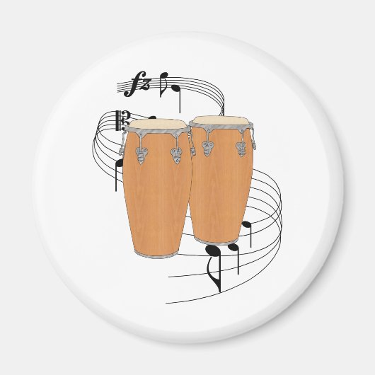 Conga Drums Magnet (Vorne)