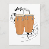 Conga Drums Postkarte (Vorderseite)