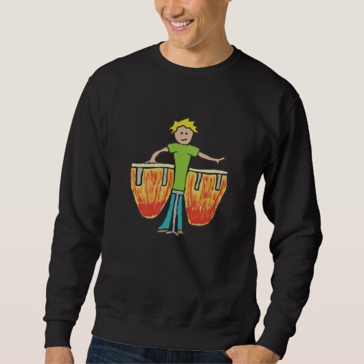 Conga Drums Sweatshirt (Vorderseite)