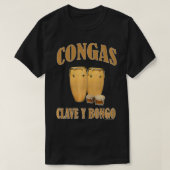 Conga Drums und Bongo Drums Schlagzeug Premium  T-Shirt (Design vorne)
