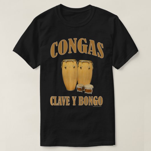 Conga Drums und Bongo Drums Schlagzeug Premium  T-Shirt (Design vorne)