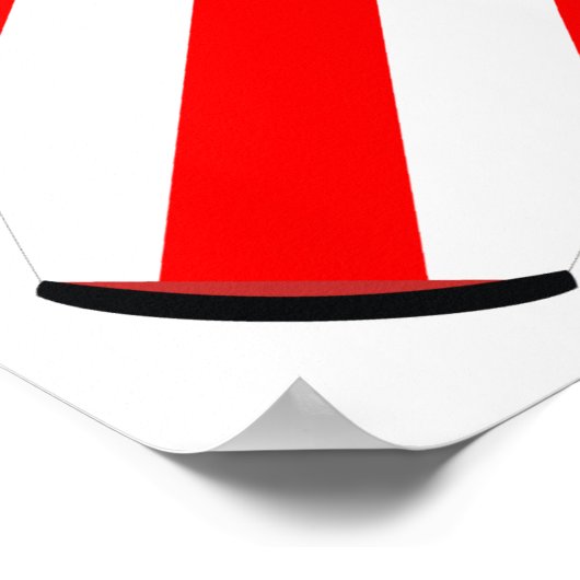 Conga Flag Puerto Rico Poster (Ecke)