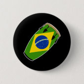 Conga-Flagge Brasilien Button (Vorderseite)