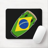 Conga-Flagge Brasilien Mousepad (Mit Mouse)