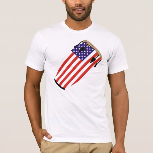 Conga-Flagge USA T-Shirt (Vorderseite)
