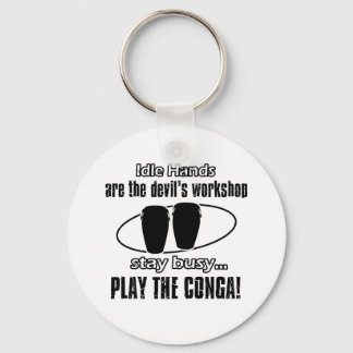 Conga-Musikdesign Schlüsselanhänger