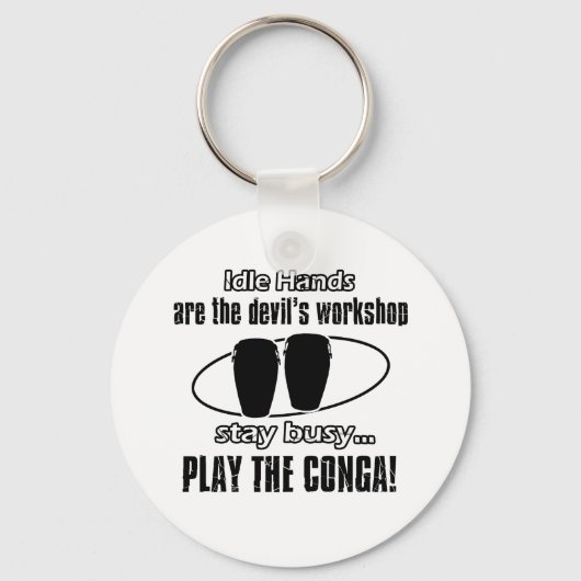 Conga-Musikdesign Schlüsselanhänger (Vorderseite)