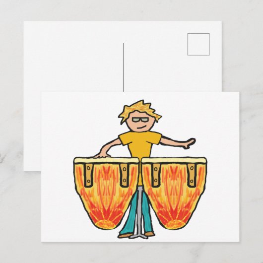 Conga Postkarte (Vorne/Hinten)