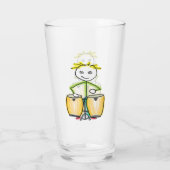 Conga spielender Stockmann Glas (Rückseite)