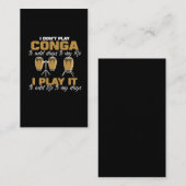 Conga trommel Cuba Music tumbadora Drummer Visitenkarte (Vorne/Hinten)