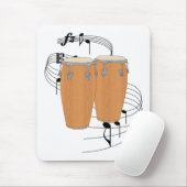 Conga-Trommeln Mousepad (Mit Mouse)