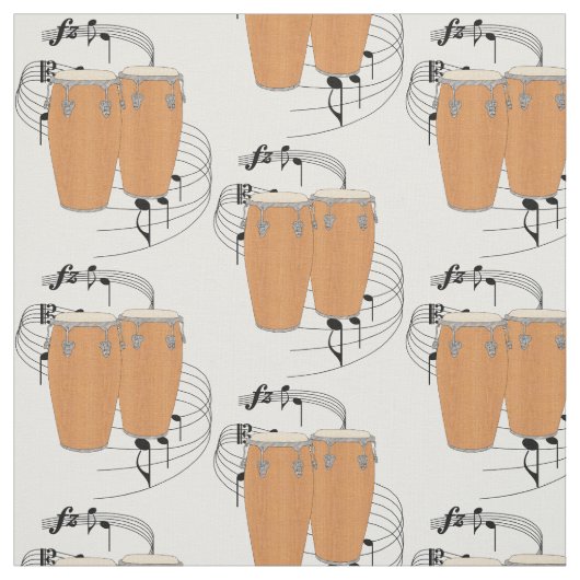 Conga-Trommeln Stoff (Muster)