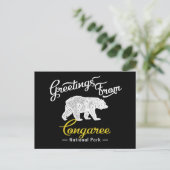 Congaree National Park Bear Postkarte (Stehend Vorderseite)
