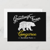 Congaree National Park Bear Postkarte (Vorne/Hinten)