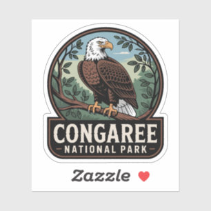 Congaree National Park Eagle Emblem Aufkleber