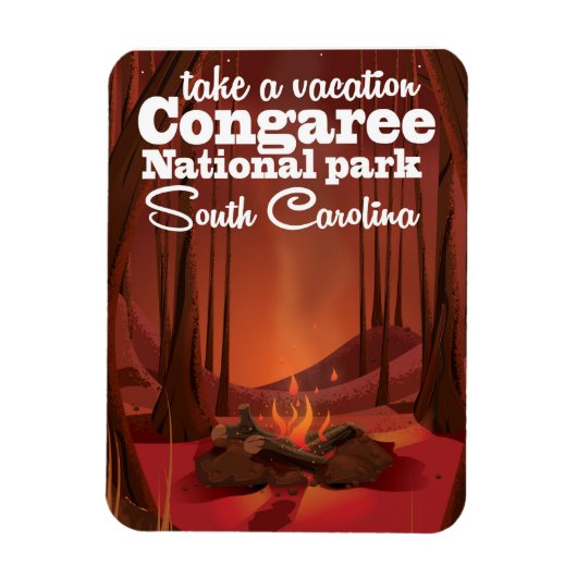 Congaree National Park Reiseplakat Magnet (Vertikal)