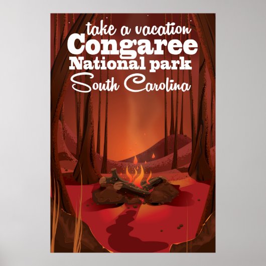 Congaree National Park Reiseplakat Poster (Vorne)