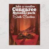 Congaree National Park Reiseplakat Postkarte (Vorderseite)