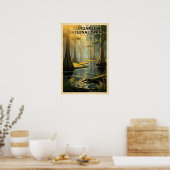 Congaree National Park Retro Poster (Küche)