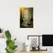 Congaree National Park Retro Poster (Heimbüro)