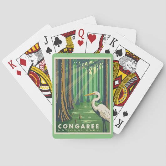 Congaree National Park SC Spielkarten (Rückseite)