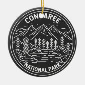 Congaree National Park South Carolina Monoline Keramik Ornament (Vorne)
