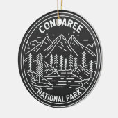 Congaree National Park South Carolina Monoline Keramik Ornament (Links)