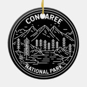 Congaree National Park South Carolina Monoline Keramik Ornament (Hinten)