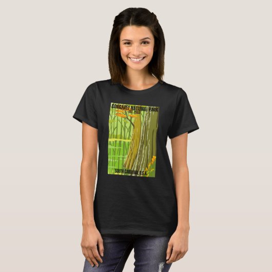 Congaree National Park South Carolina State Souven T-Shirt (Vorne ganz)