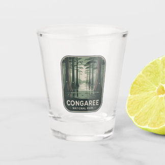 Congaree National Park Sumpfwald-Abzeichen Schnapsglas