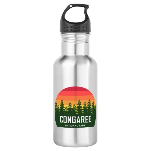 Congaree-Nationalpark Edelstahlflasche (Vorderseite)