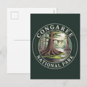 Congaree-Nationalpark Feiertagspostkarte (Vorne/Hinten)